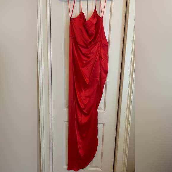 Amanda Uprichard Jasalina Silk dress in “Poppy” Size L - Picture 3 of 5